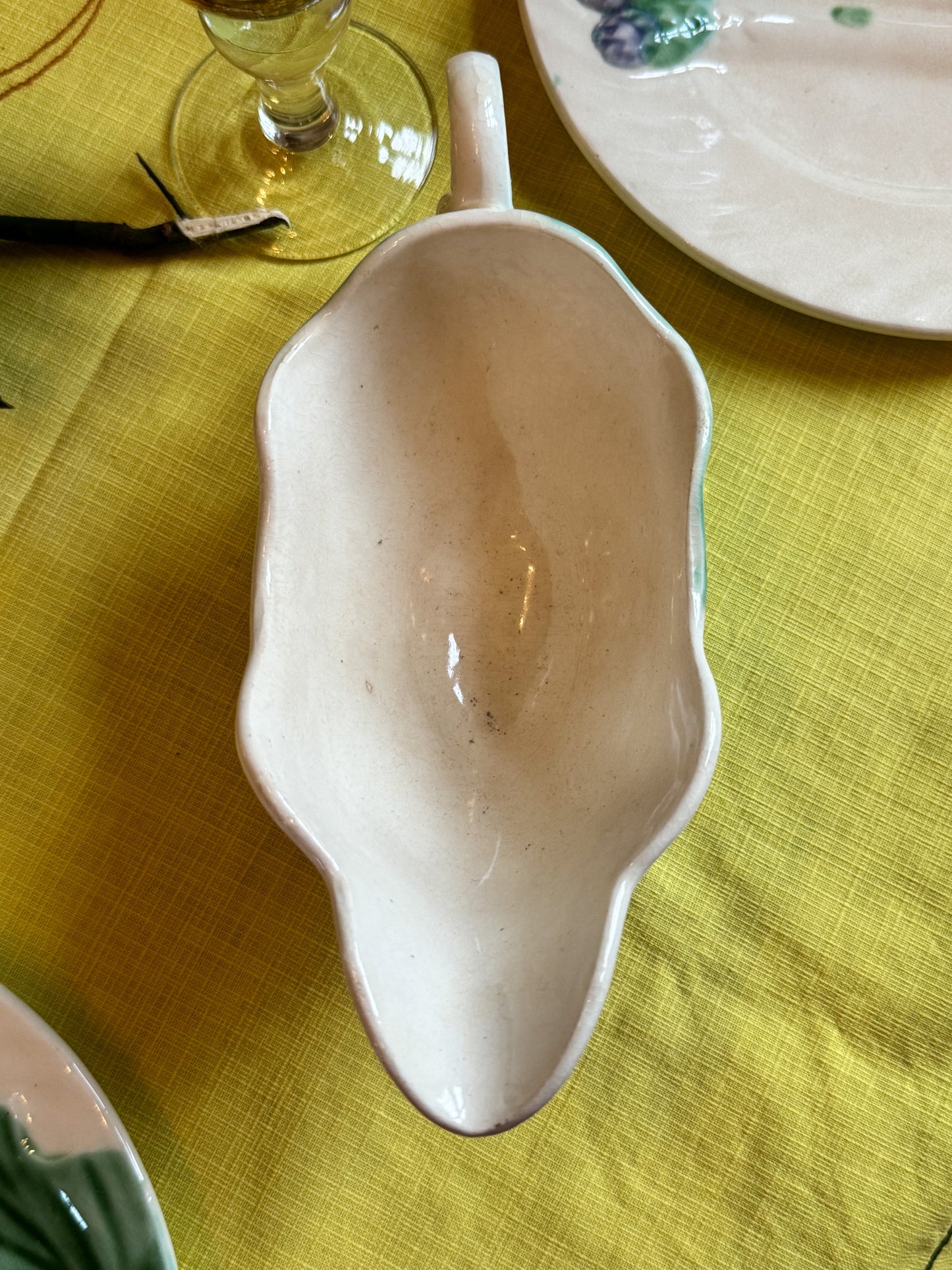 Beau service à asperges et à artichauts Sarreguemines