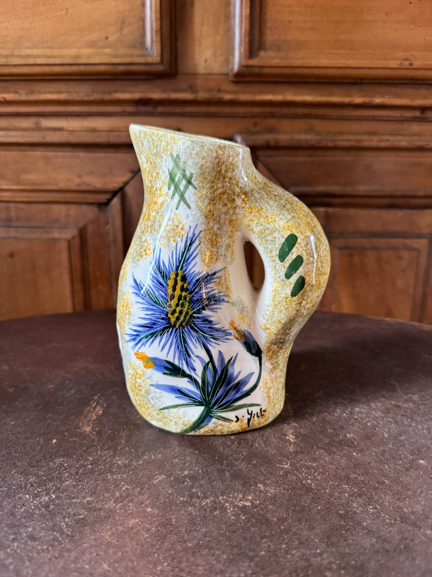 Charmant pichet à décor de bleuet