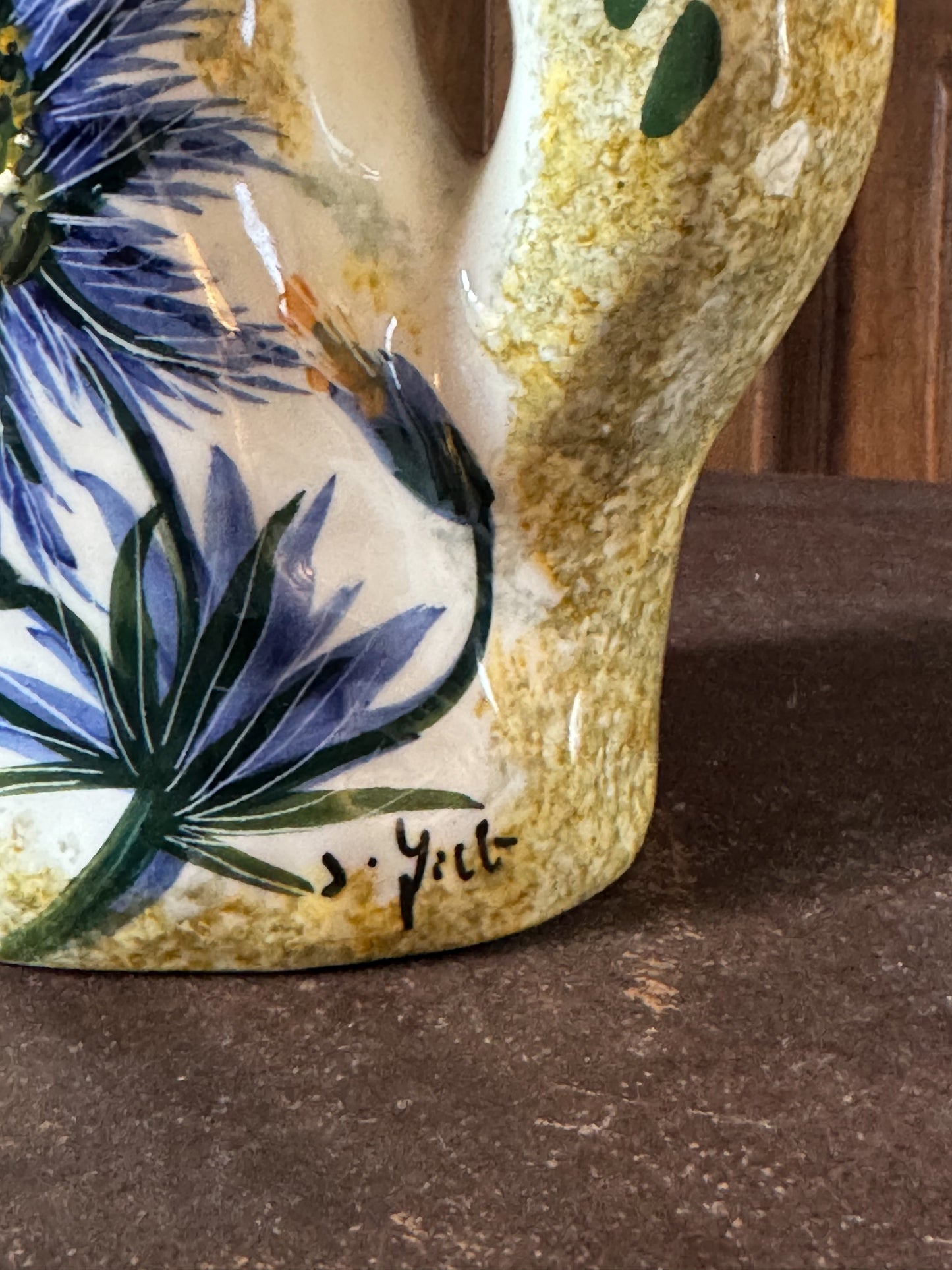 Charmant pichet à décor de bleuet