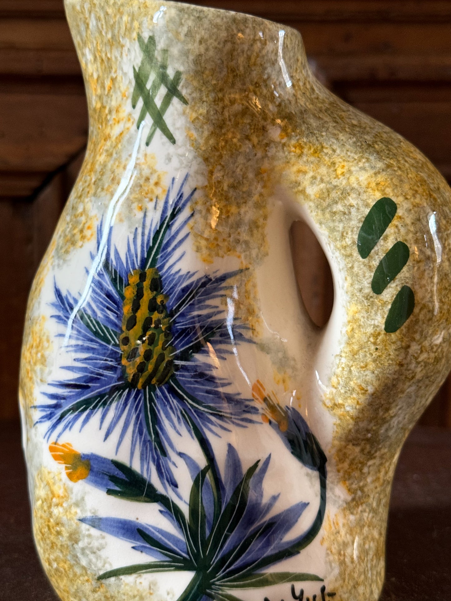 Charmant pichet à décor de bleuet