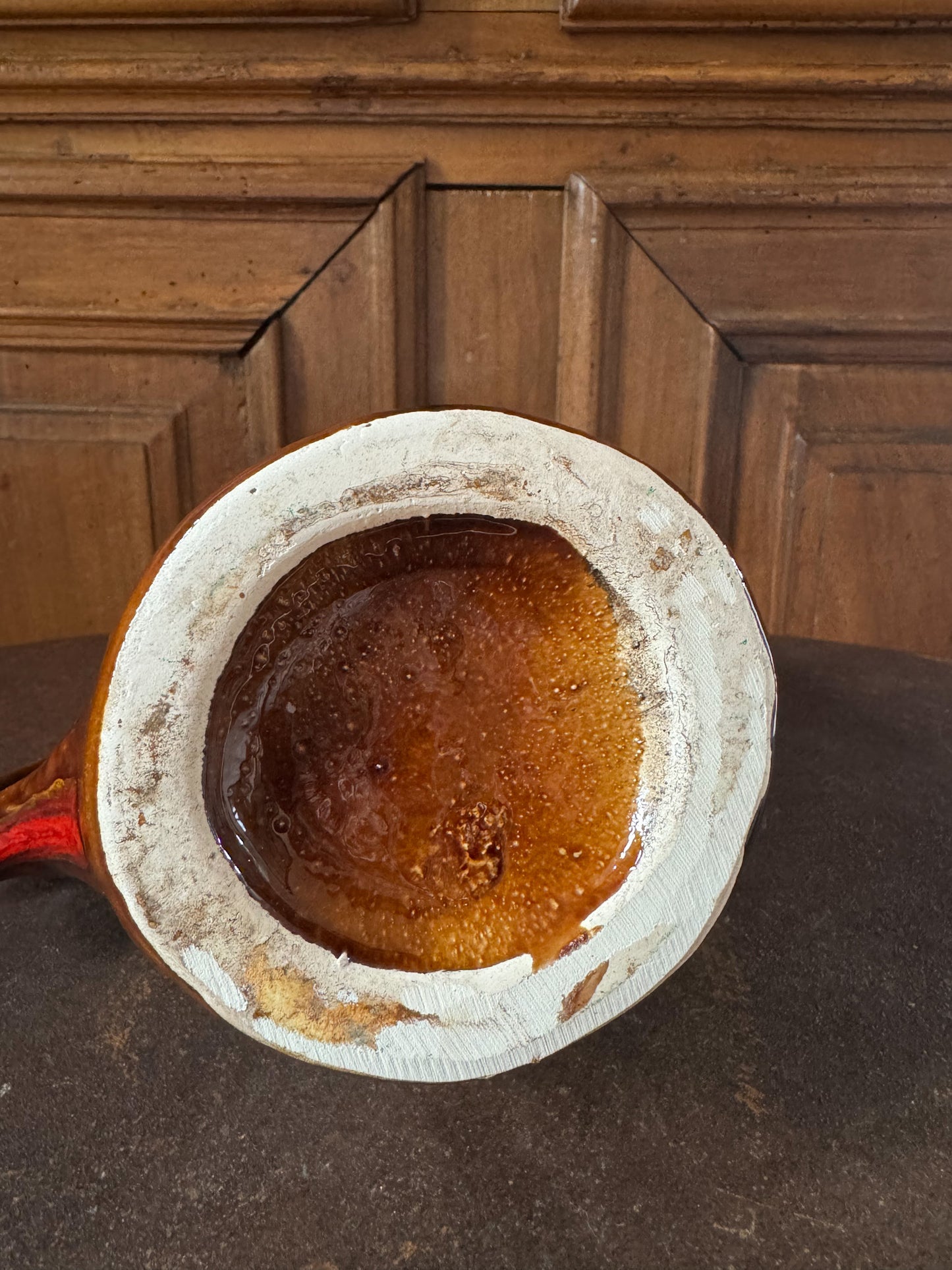 Pichet coq en céramique émaillée