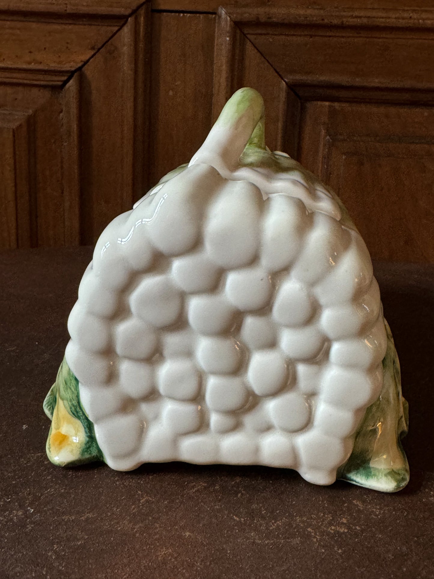 Saucière vintage pour asperges en barbotine